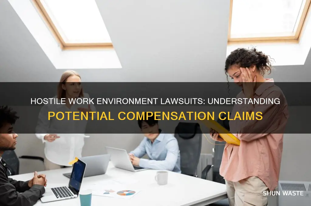how much can i sue for hostile work environment