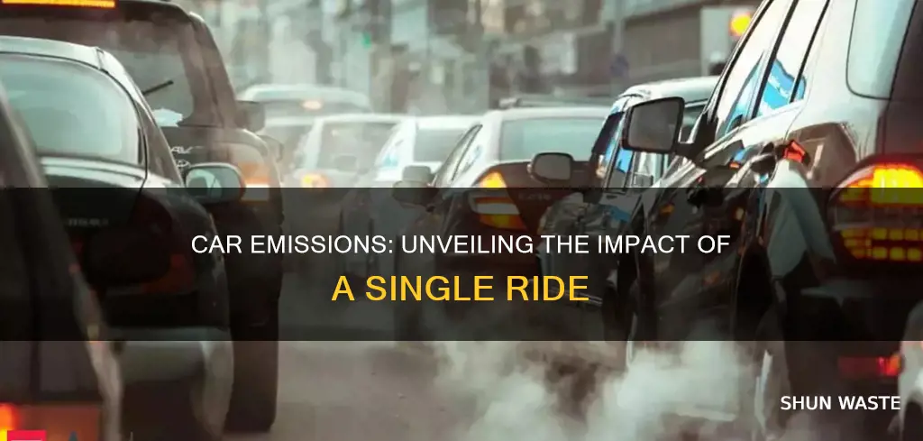 how much can one car ride produce pollution