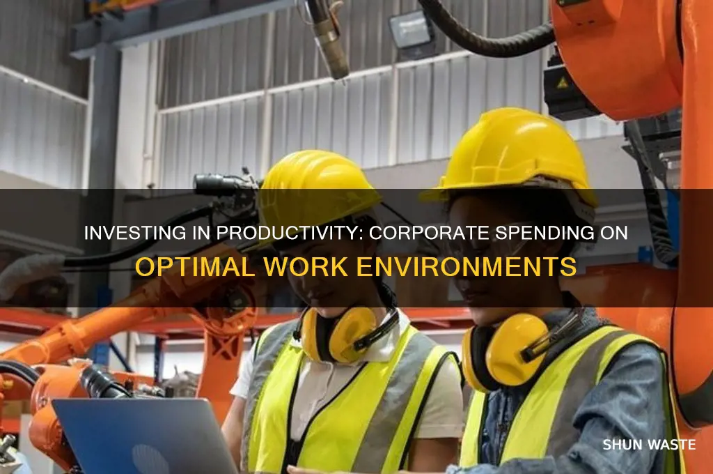 how much companies spend on work environment