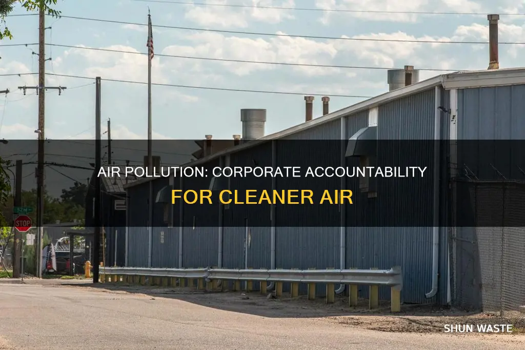 how much do air pollution do companies create