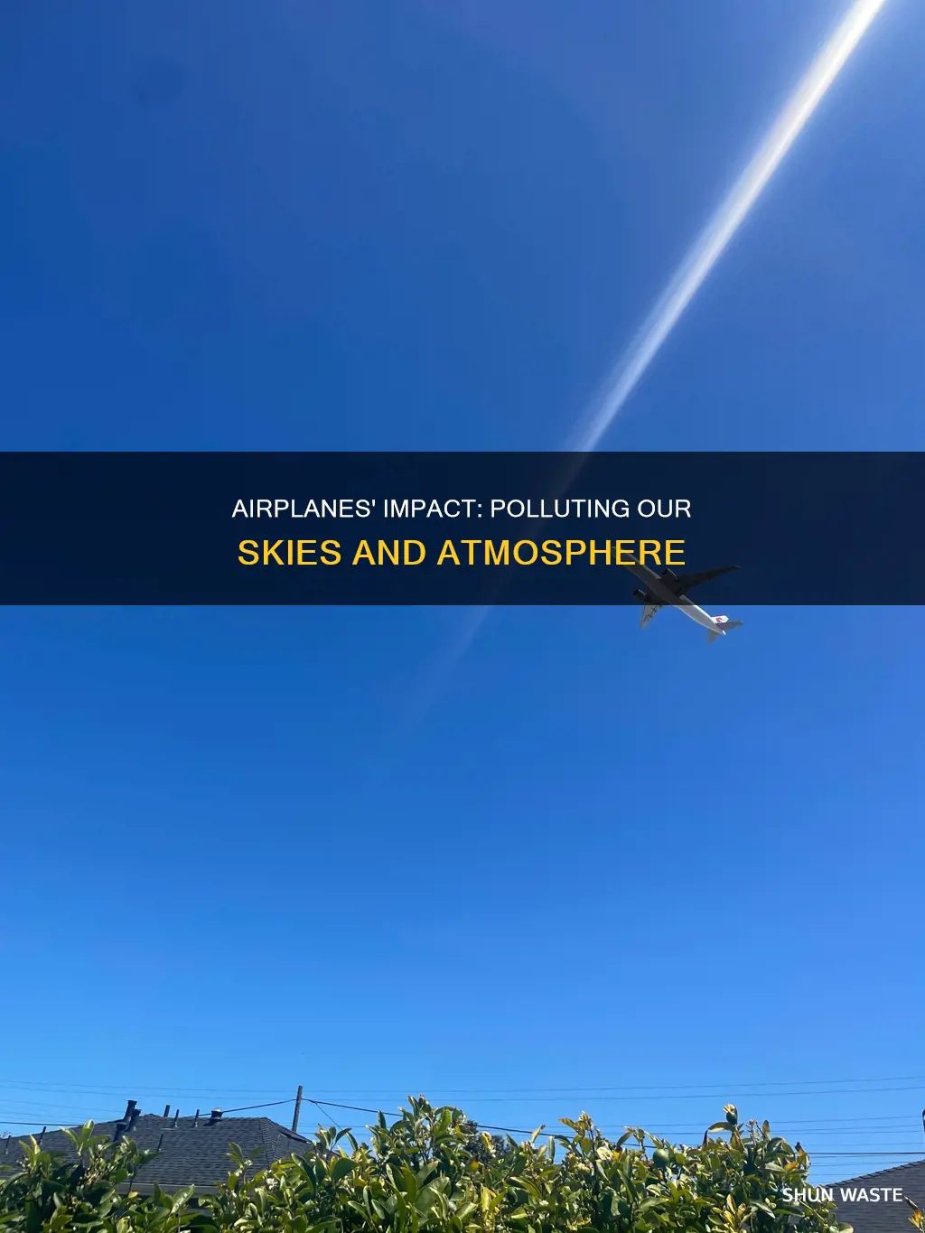 how much do airplanes pollute the air