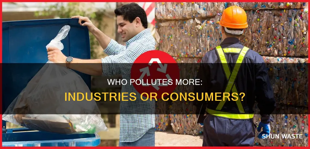 how much do industries pollute relative to consumers