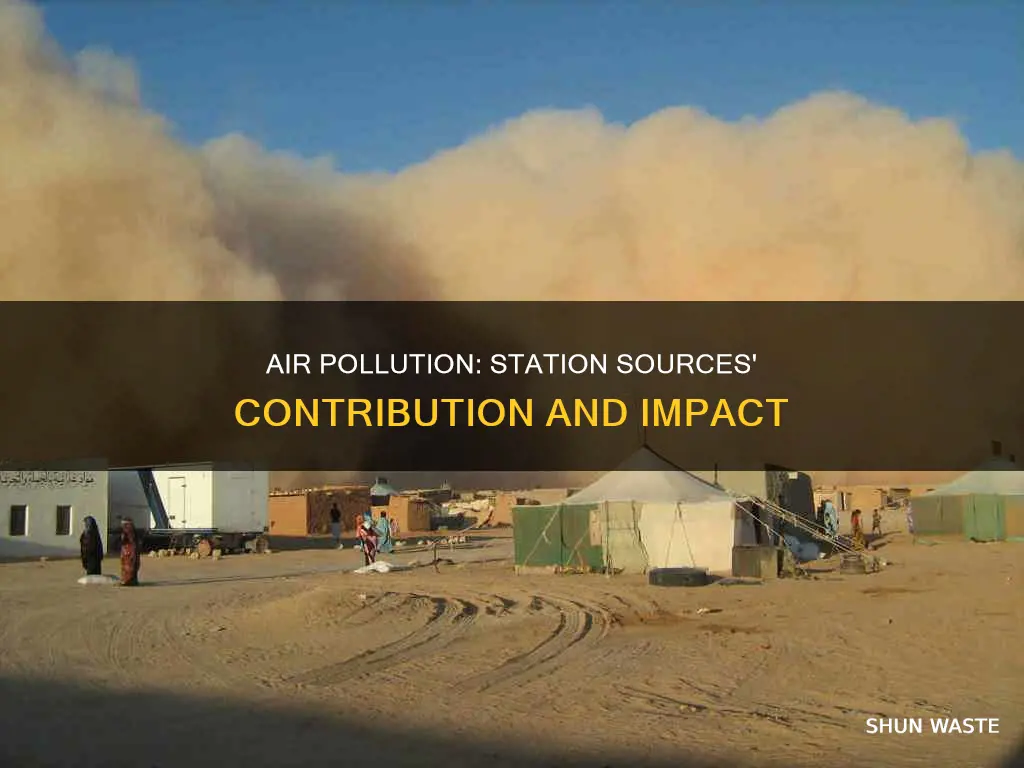 how much do station sources of air pollution contribute