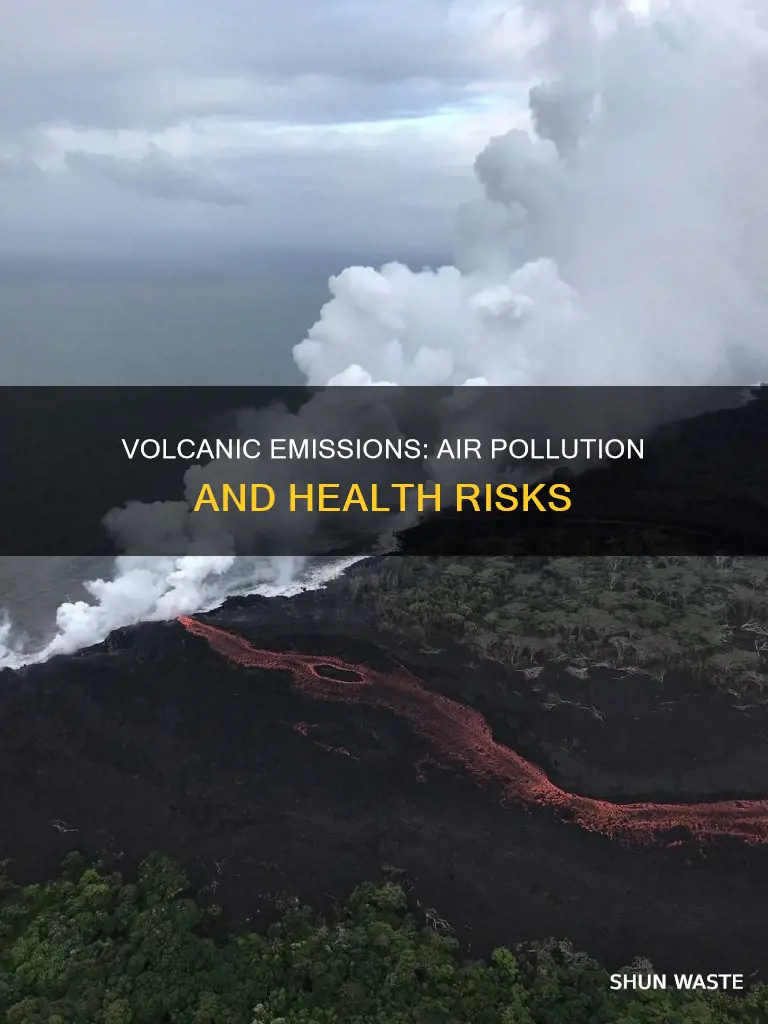 how much do volcanoes pollute the air