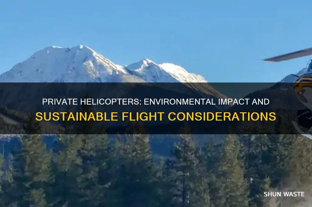 how much does a private helicopter affect the environment