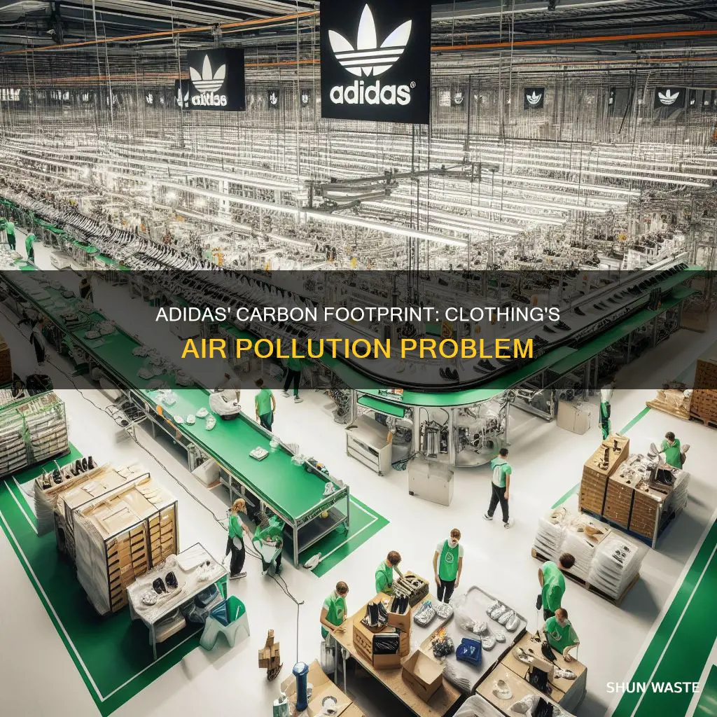 how much does adidas pollute the air making clothes