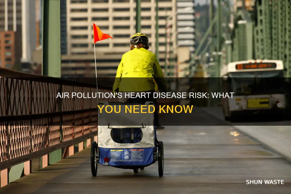 how much does air pollution increase risk of heart dis