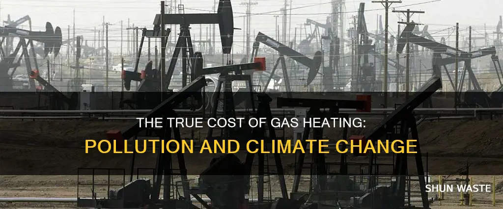 how much does gas heating pollute