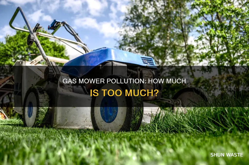 how much does gas mower pollute epapa