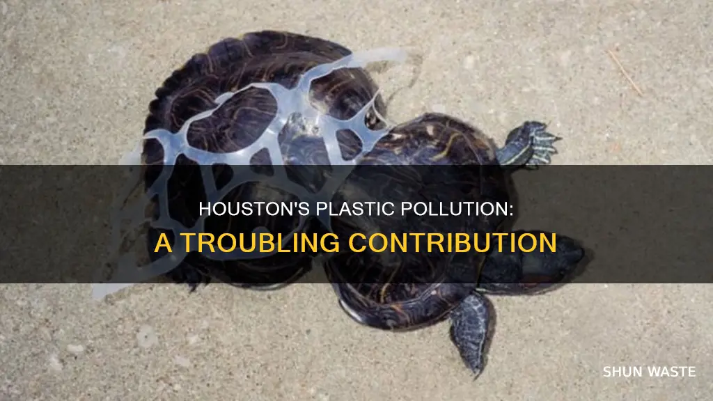 how much does houtson contribute to plastic pollution