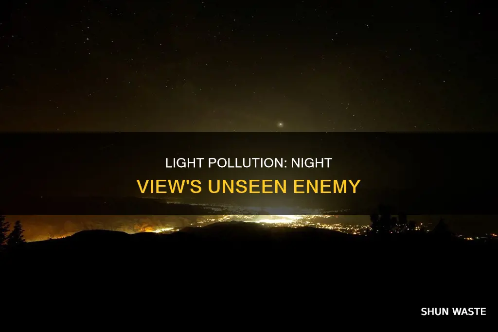 how much does light pollution affect your night view