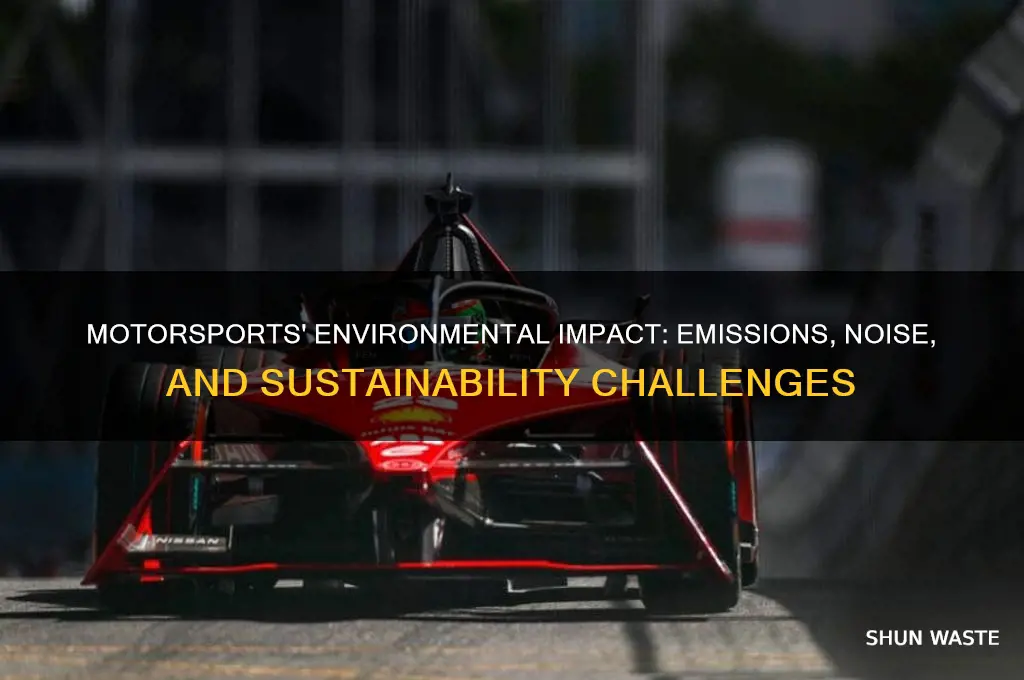 how much does motorsports affect environment