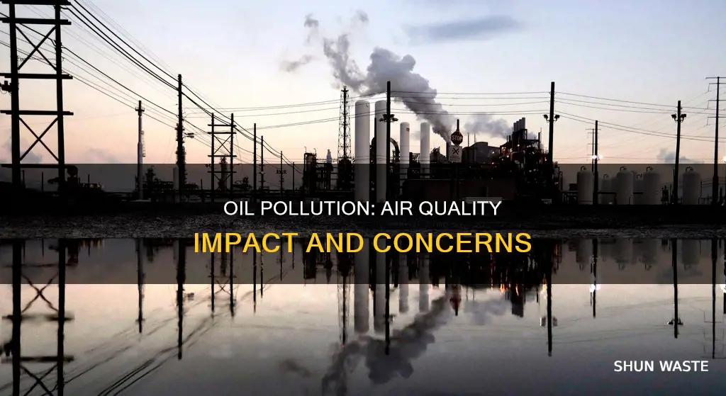 how much does oil pollute the air