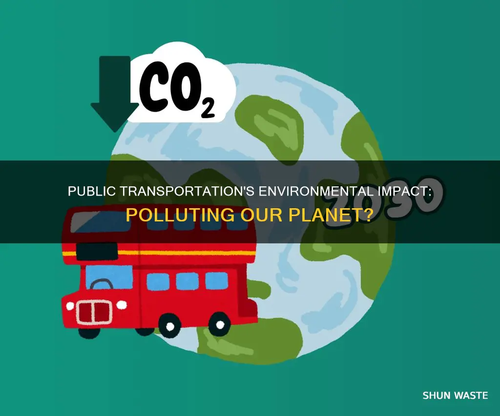 how much does public transportation pollute