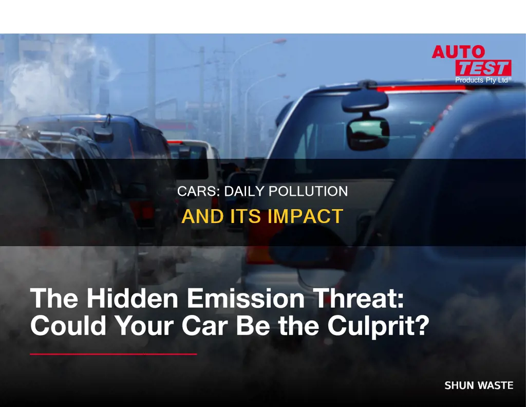 how much does the average car pollute every day