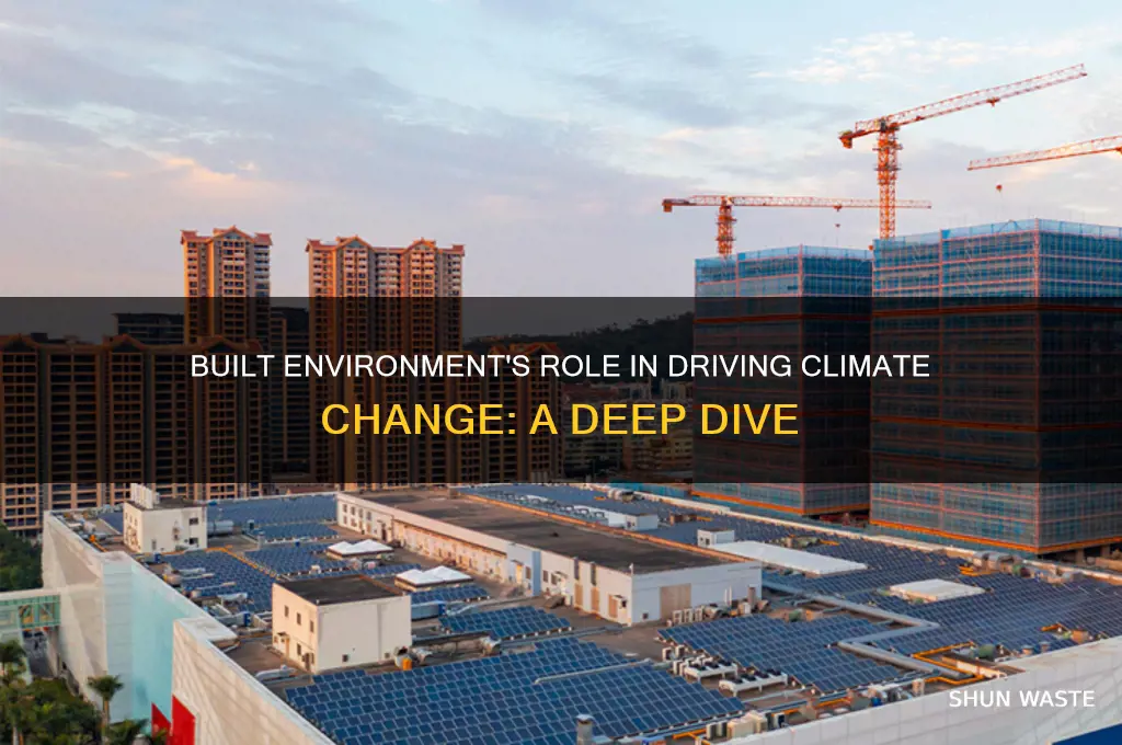 how much does the built environment contribute to climate change