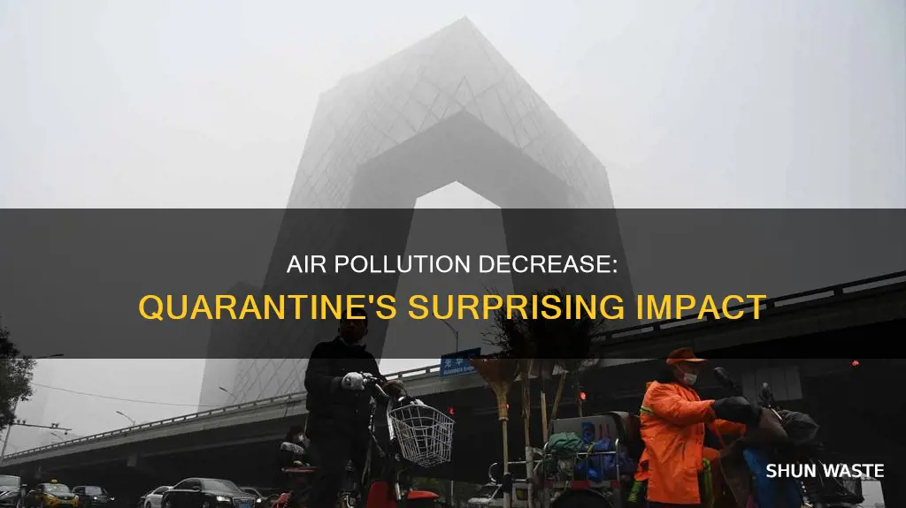 how much has air pollution decreased since quarantine