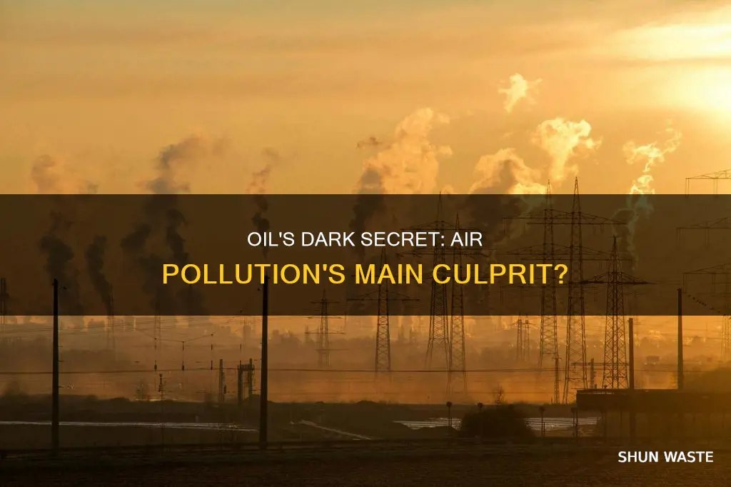 how much of air pollution comes from oil