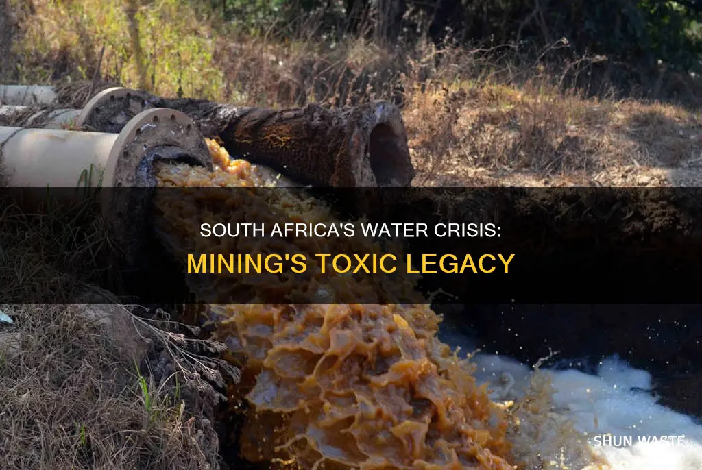 how much of south africas awater is polluted from mining