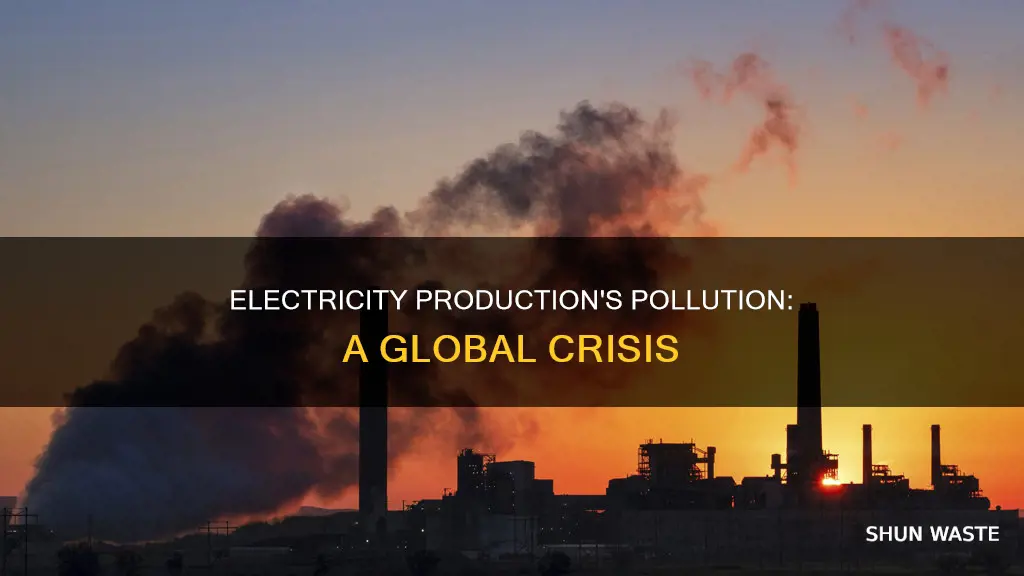 how much of the world pollution comes from electricity production