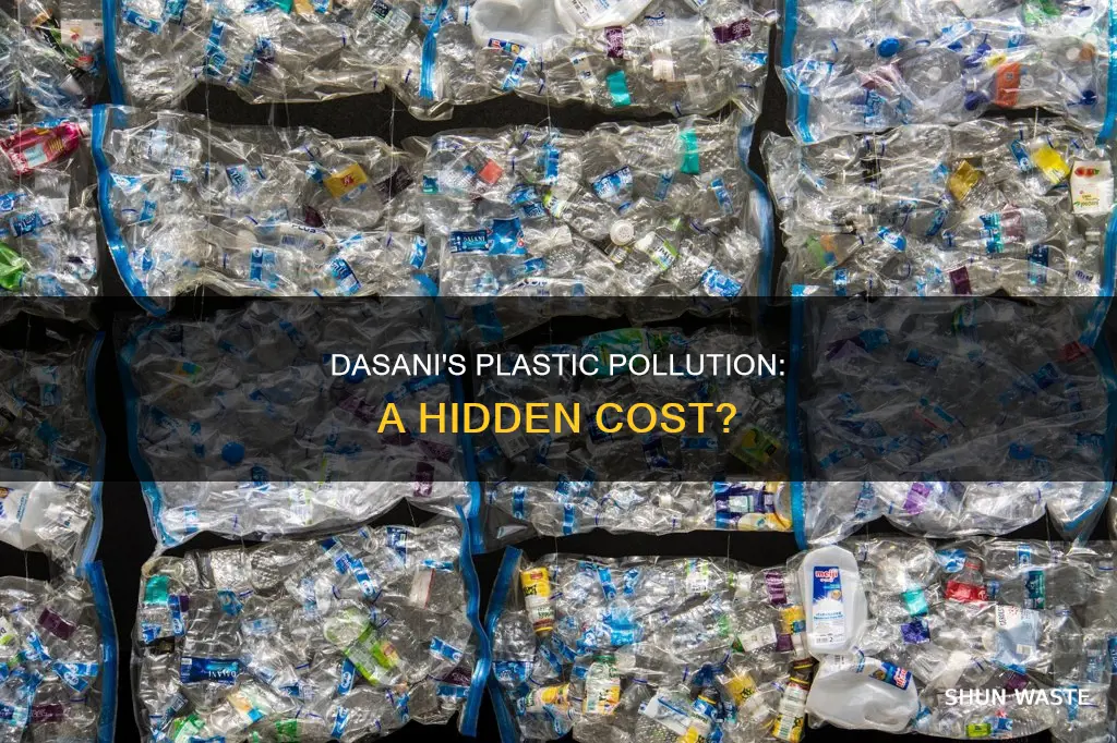 how much plastic pollution from dasani
