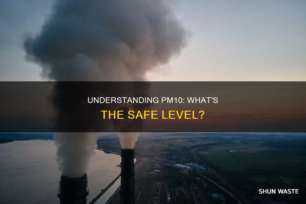 how much pm10 is clean