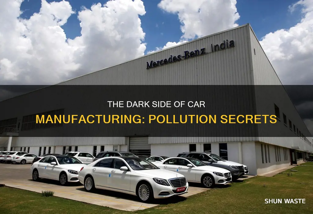 how much pollution comes from manufacturing cars