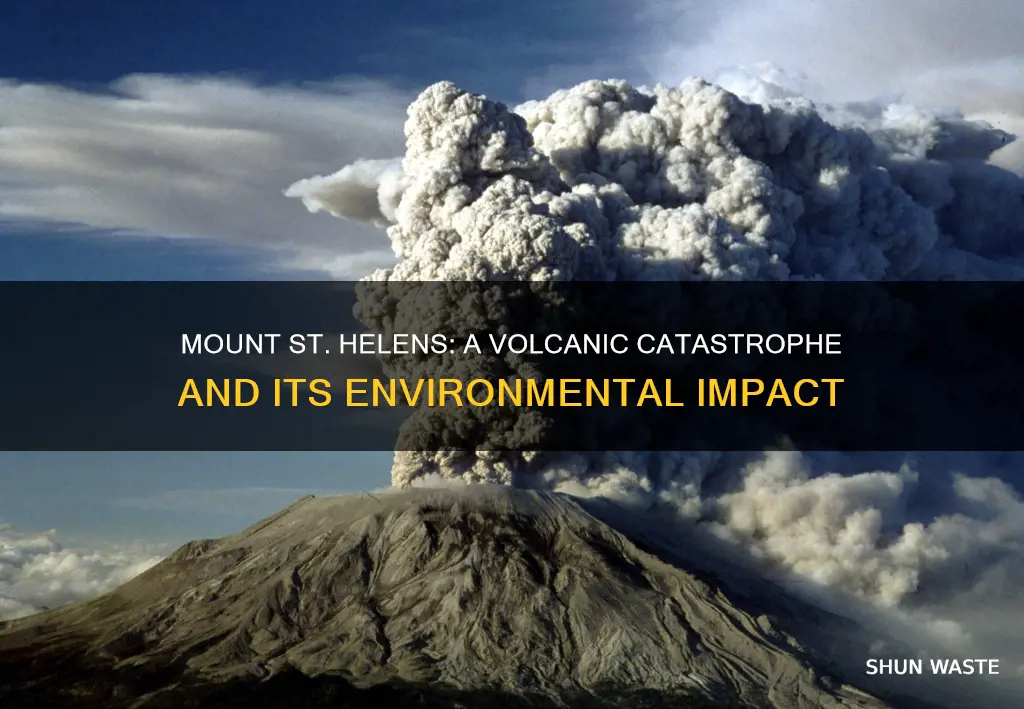 how much pollution did mount st helens cause