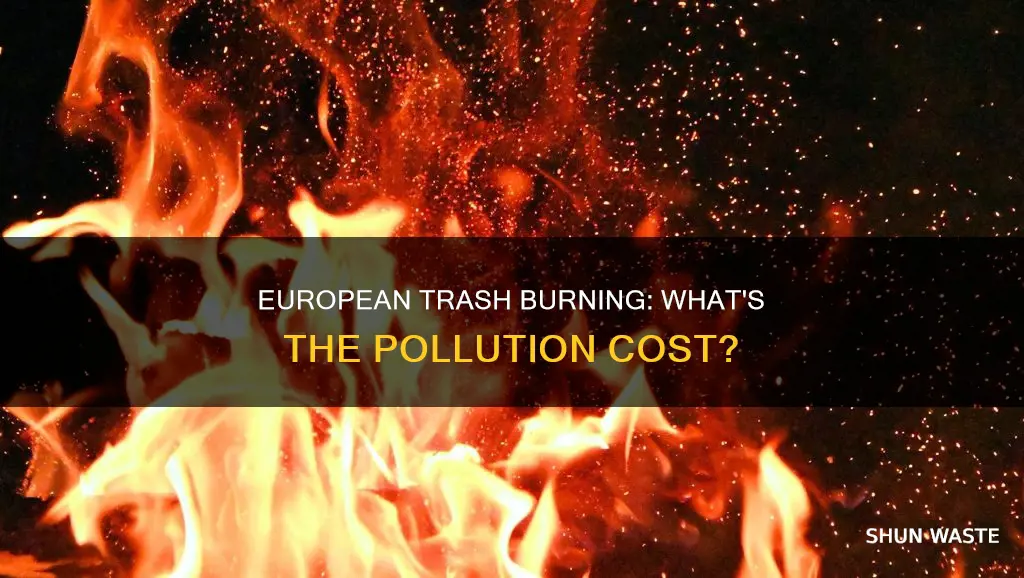 how much pollution do european trash burning centers create