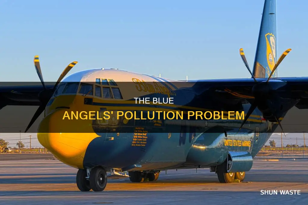 how much pollution do the blue angels produce