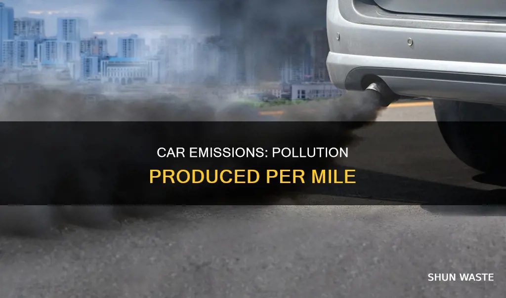 how much pollution does a car produce per mile