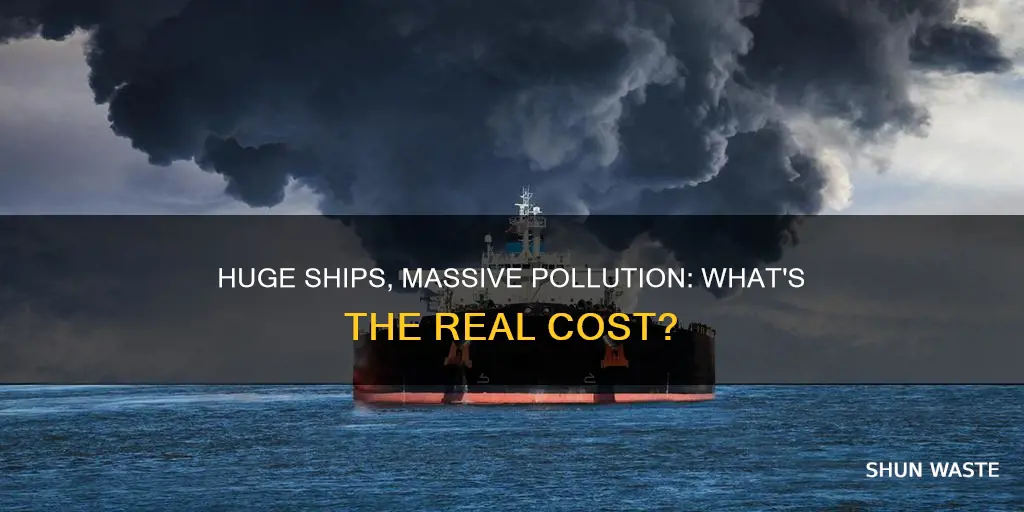 how much pollution does a giant ship give off