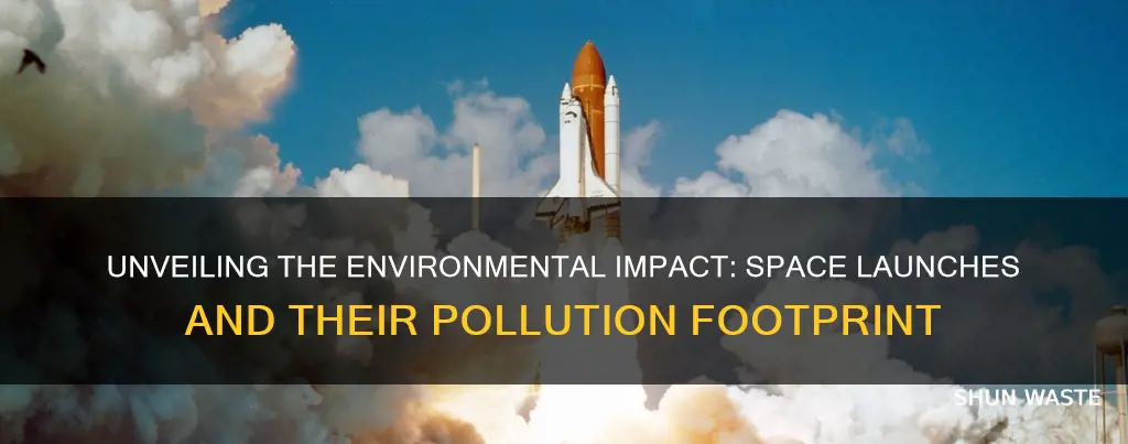 how much pollution does a space launch cause