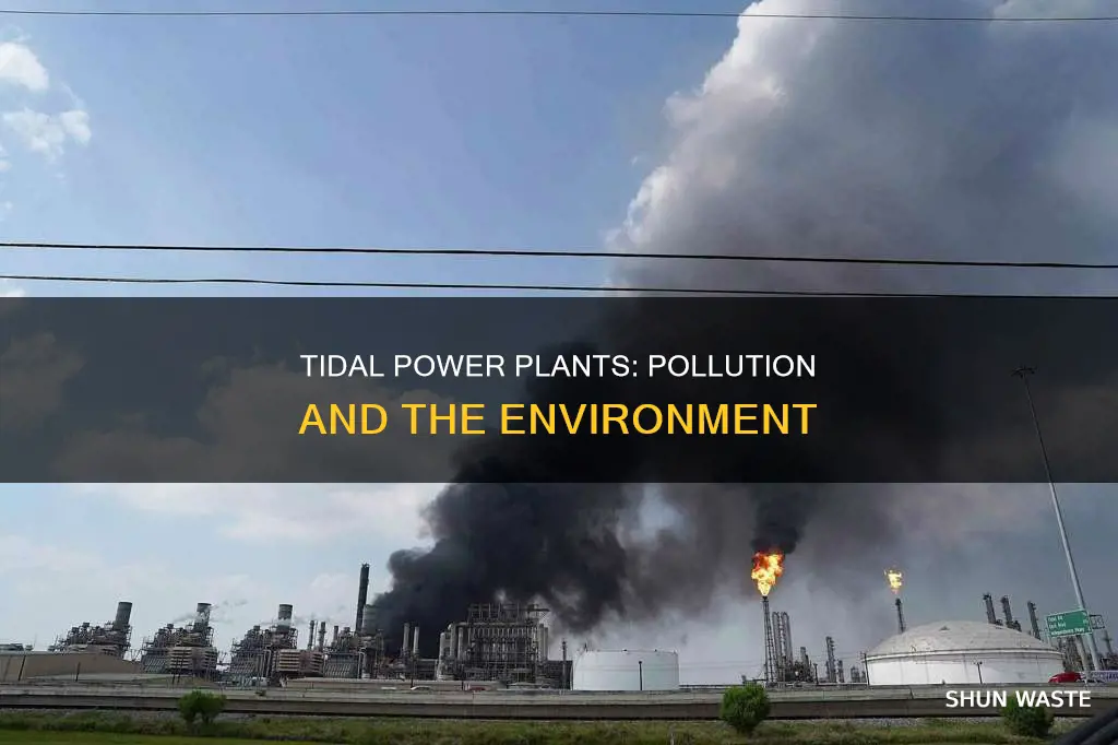 how much pollution does a tidal plant produce