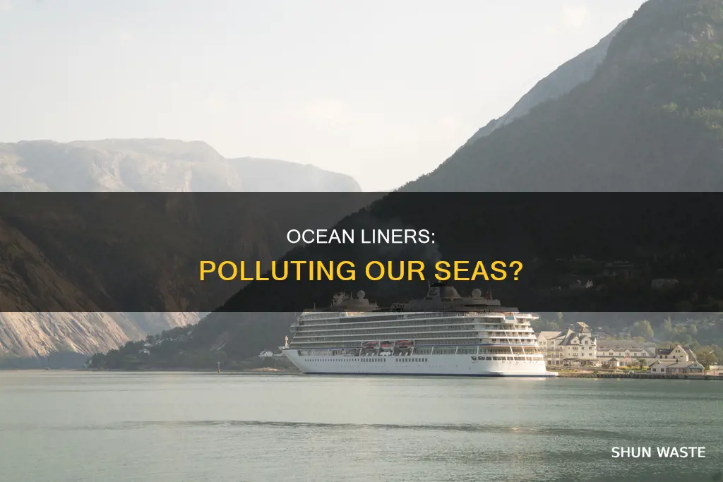 how much pollution does an ocean liner produce