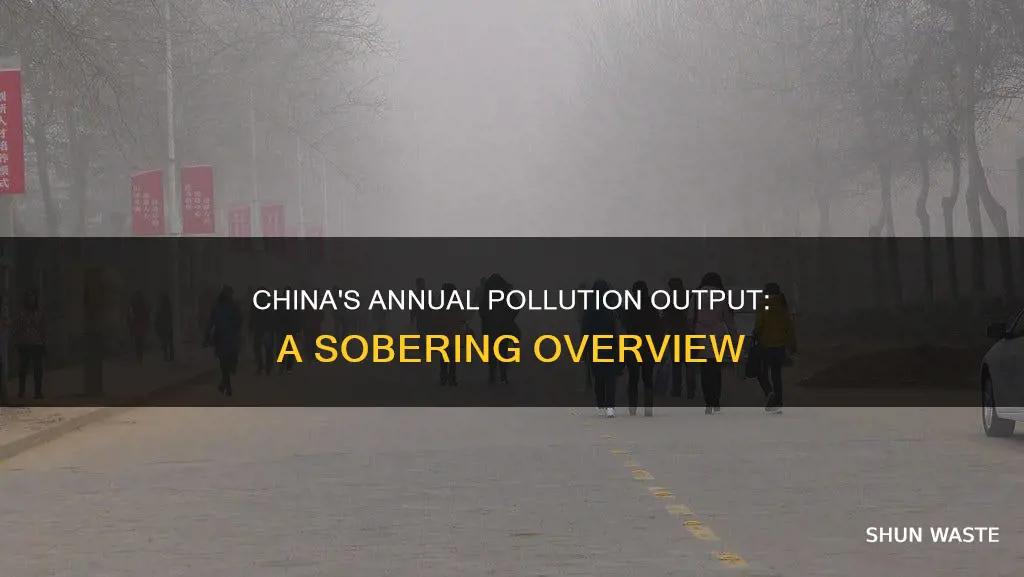 how much pollution does china produce each year