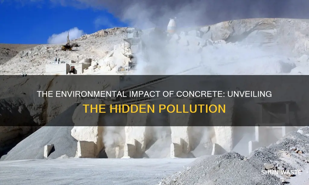 how much pollution does concrete cause