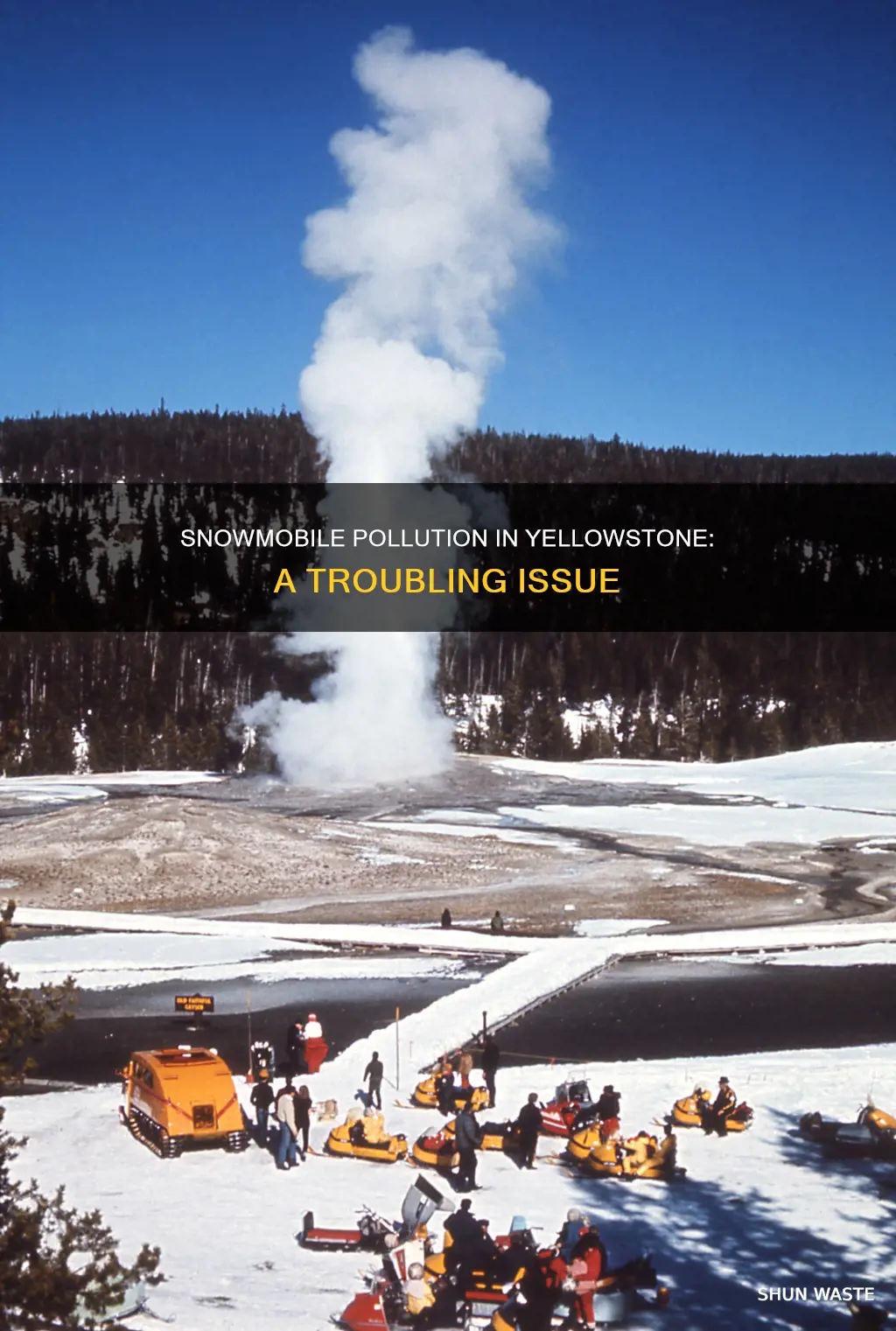 how much pollution does snowmobiles put in yellowstone np