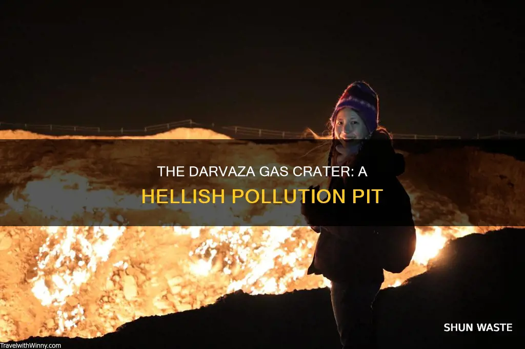 how much pollution does the darvaza gas crater spew