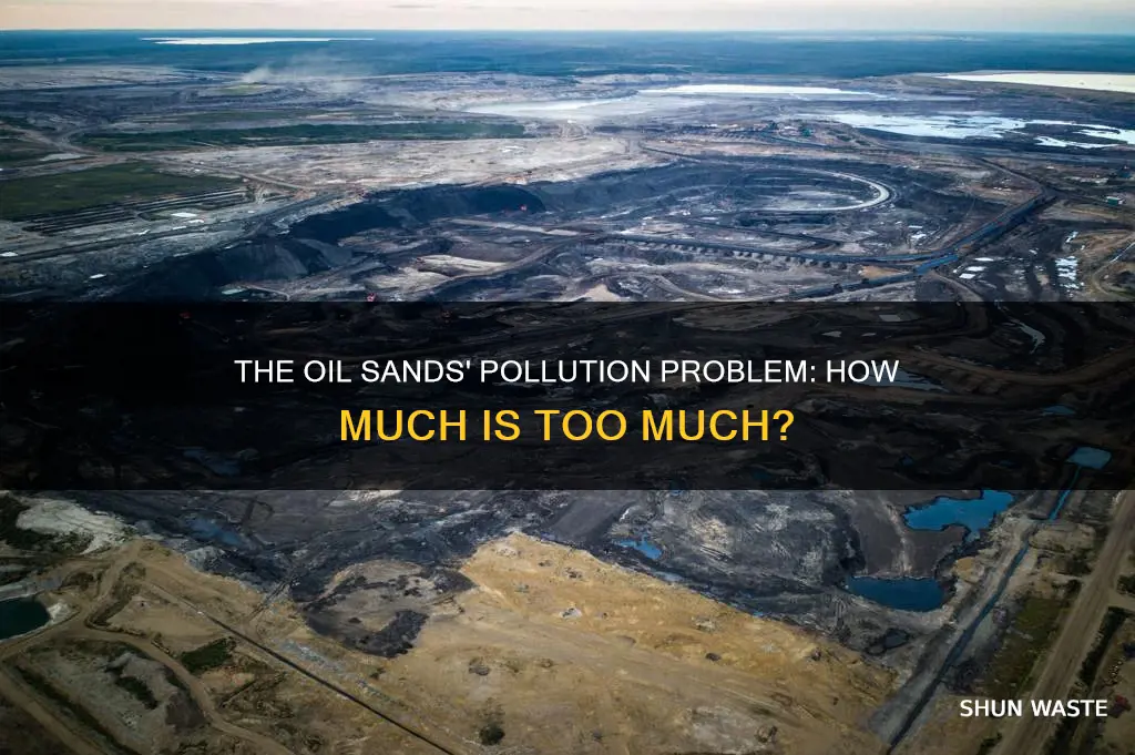 how much pollution does the oil sands produce