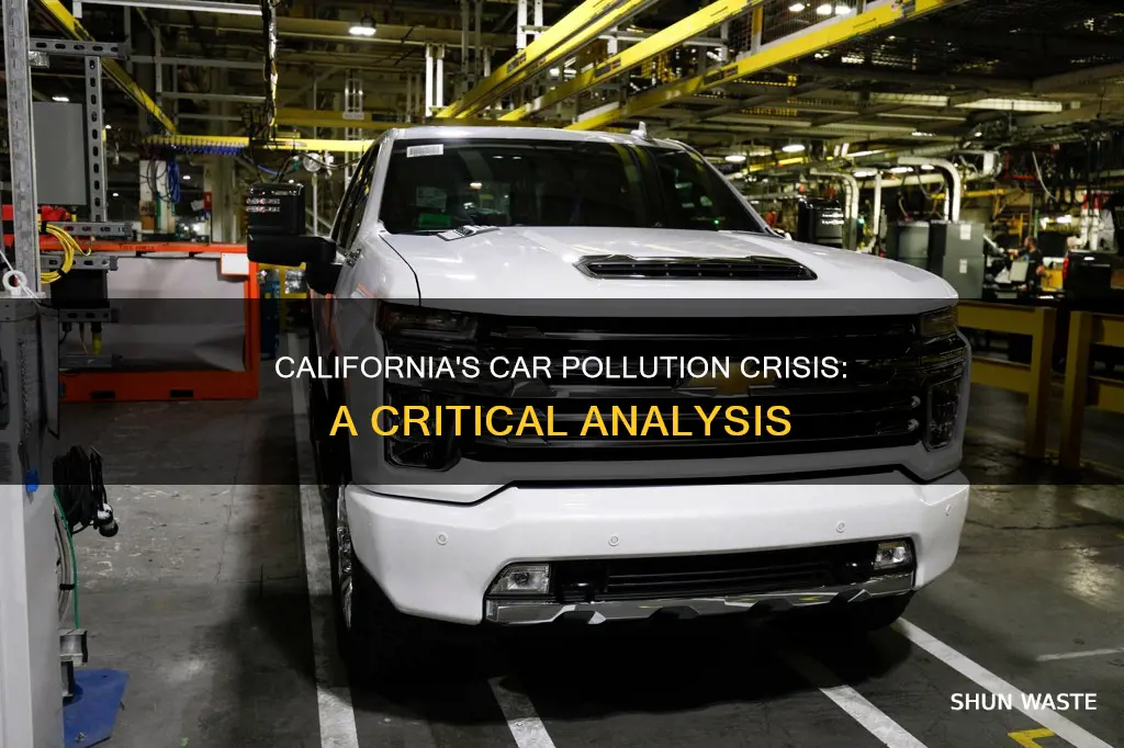 how much pollution from cars in california