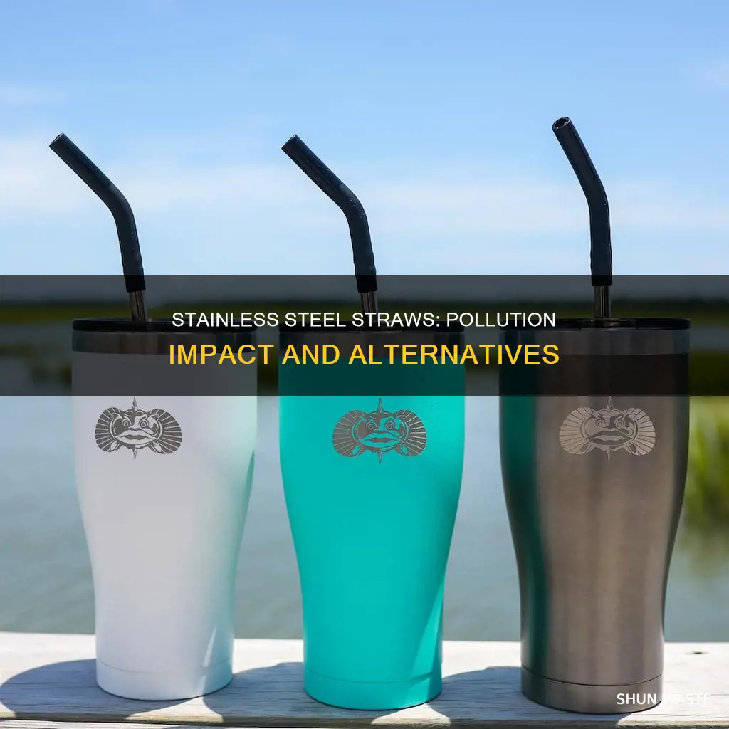 how much pollution from stainless steel straws