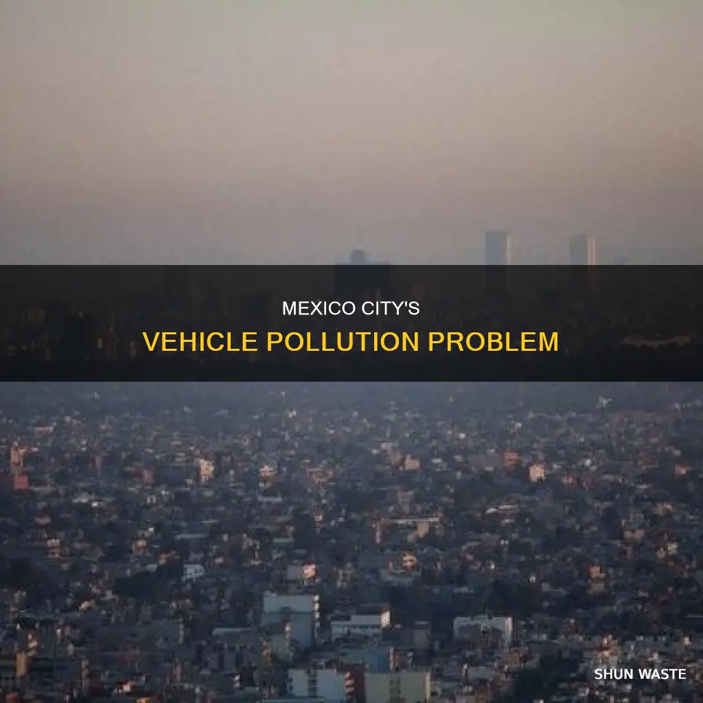 how much pollution in mexico city is generated by vehicles