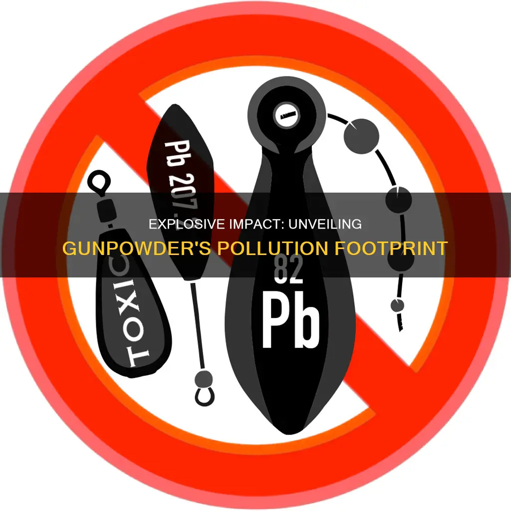 how much pollution is caused by 1 pound of gunpowder