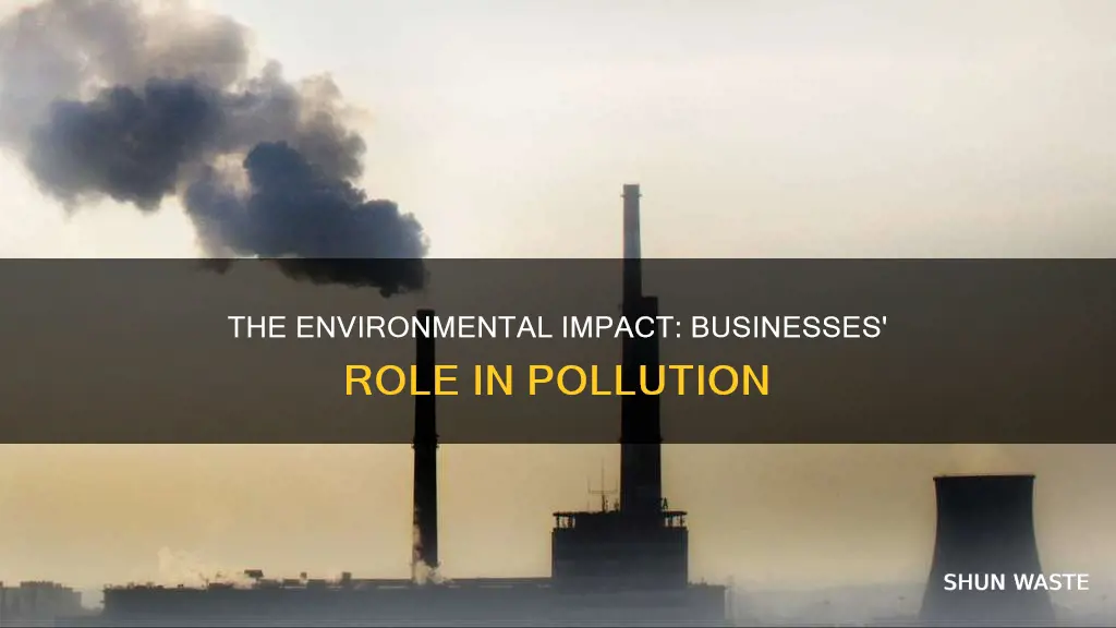 how much pollution is caused by businesses