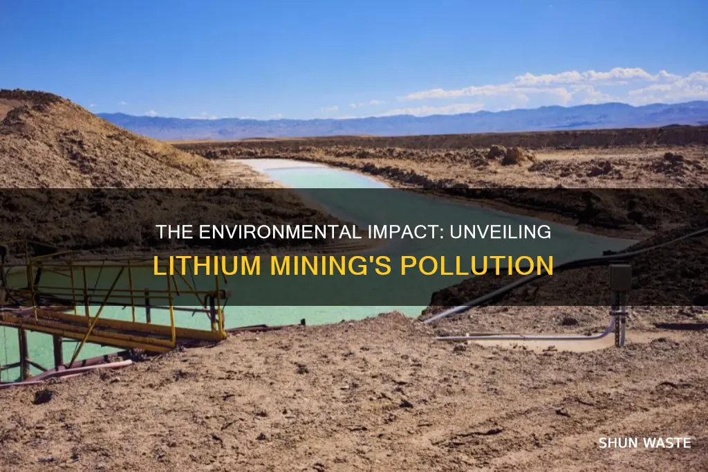 how much pollution is caused by lithium mining