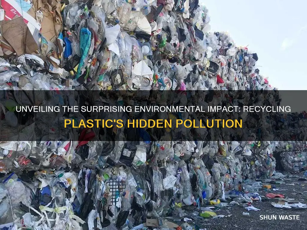 how much pollution is caused by recycling plastic