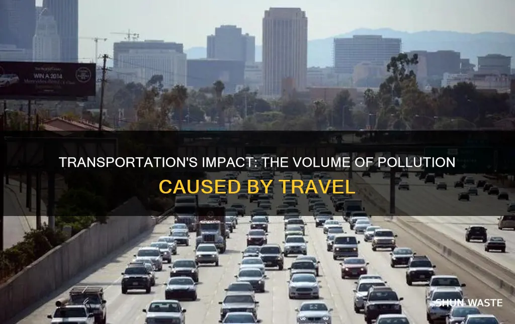 how much pollution is caused by transportation by volume