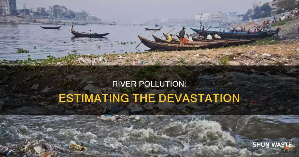 how much pollution is estimated to be in the river