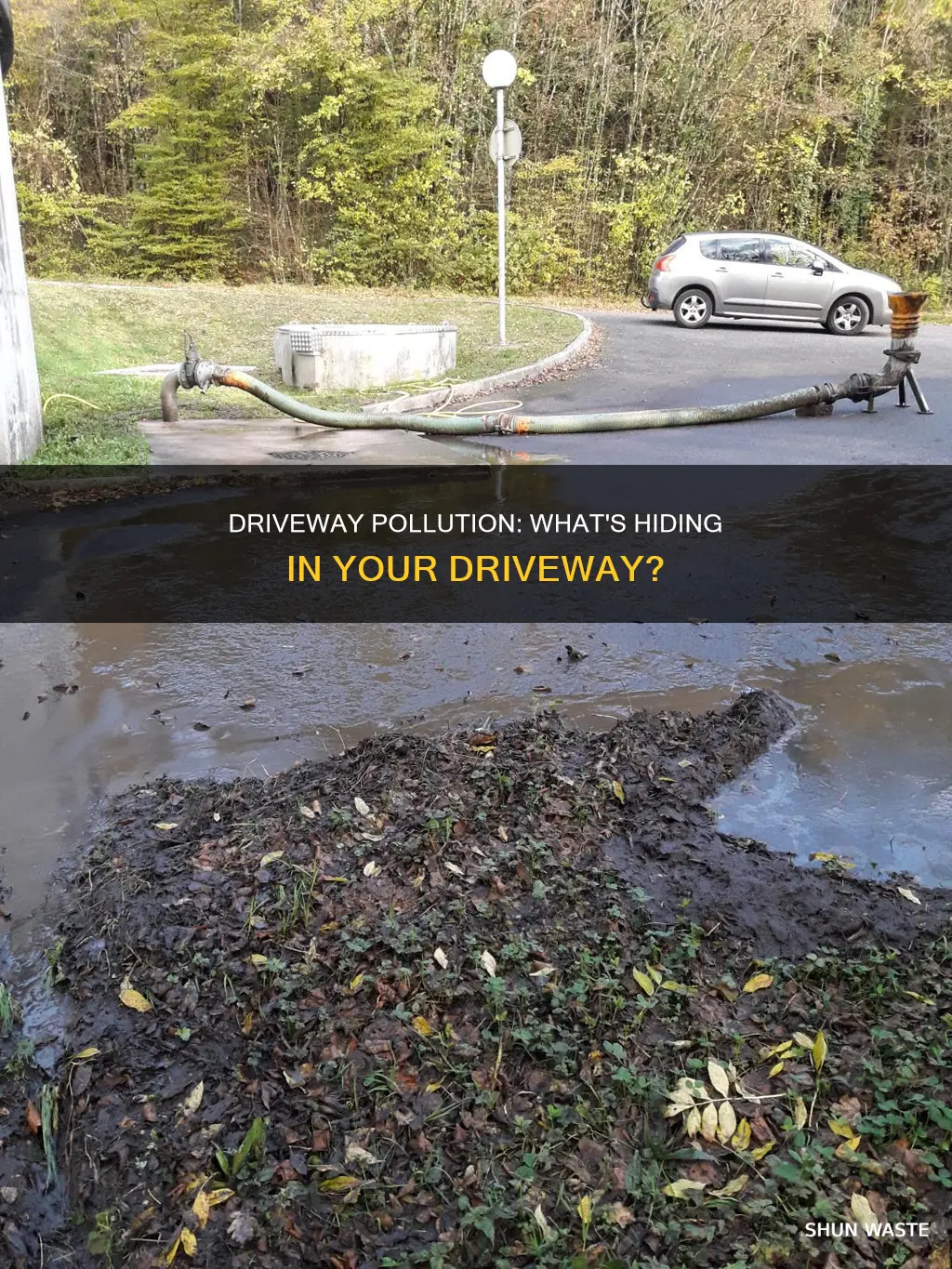 how much pollution is in my driveway